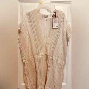 prAna Marina Bay Tunic NWT Small Boho Striped Linen Blend Top